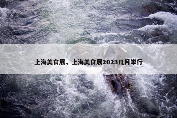 上海美食展，上海美食展2023几月举行