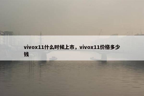 vivox11什么时候上市，vivox11价格多少钱