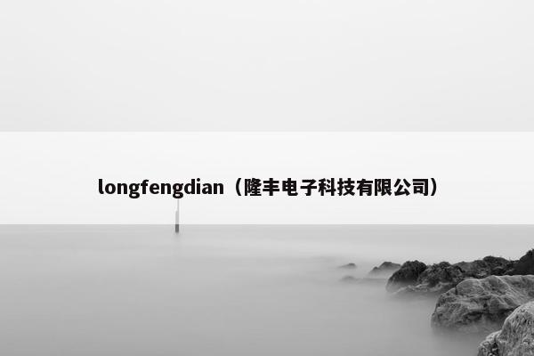 longfengdian（隆丰电子科技有限公司）