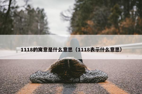 1118的寓意是什么意思（1118表示什么意思）