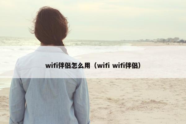 wifi伴侣怎么用（wifi wifi伴侣）